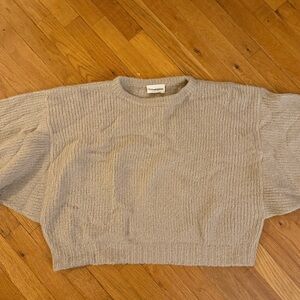 Atelier Delphine Balloon Sleeve Sweater - Sand - M/L